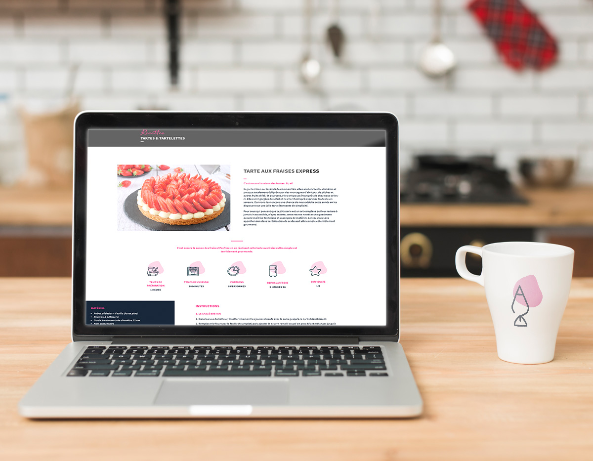 site page recette tarte aux fraises